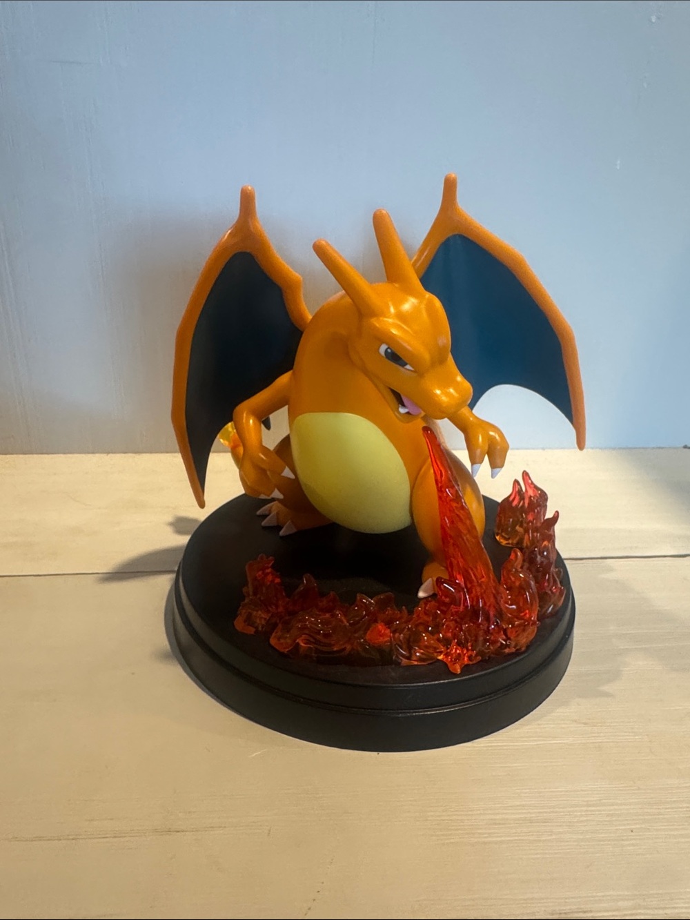 Pokemon Charizard Orange and Black Figure with Red Flame